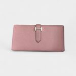 Hermès Béarn Leather Wallet in Pink Feminine Grace with Iconic Elegance