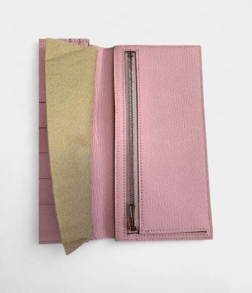 Hermès Béarn Leather Wallet in Pink Feminine Grace with Iconic Elegance