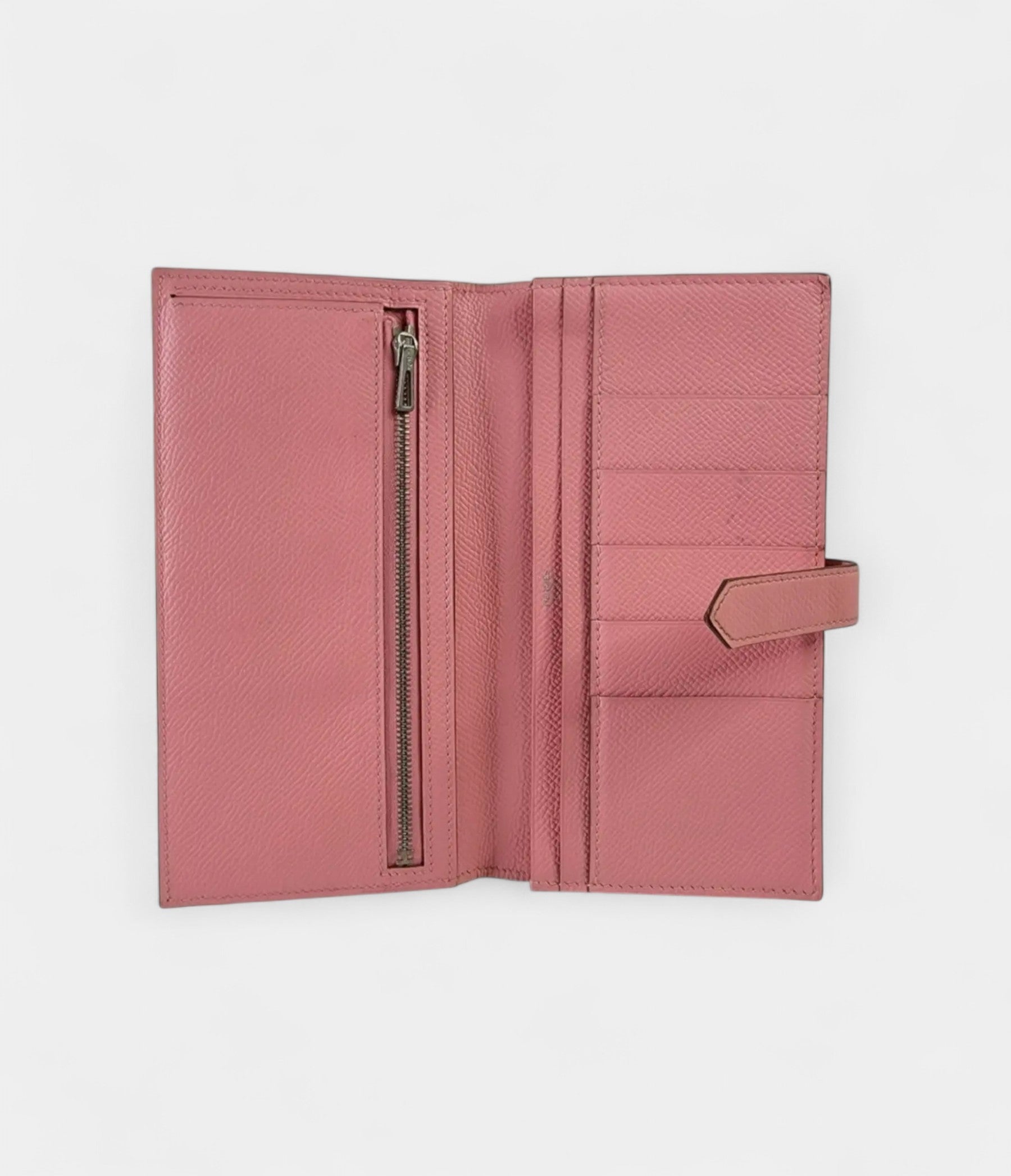 Hermès Béarn Leather Wallet in Pink Feminine Sophistication Signature Design