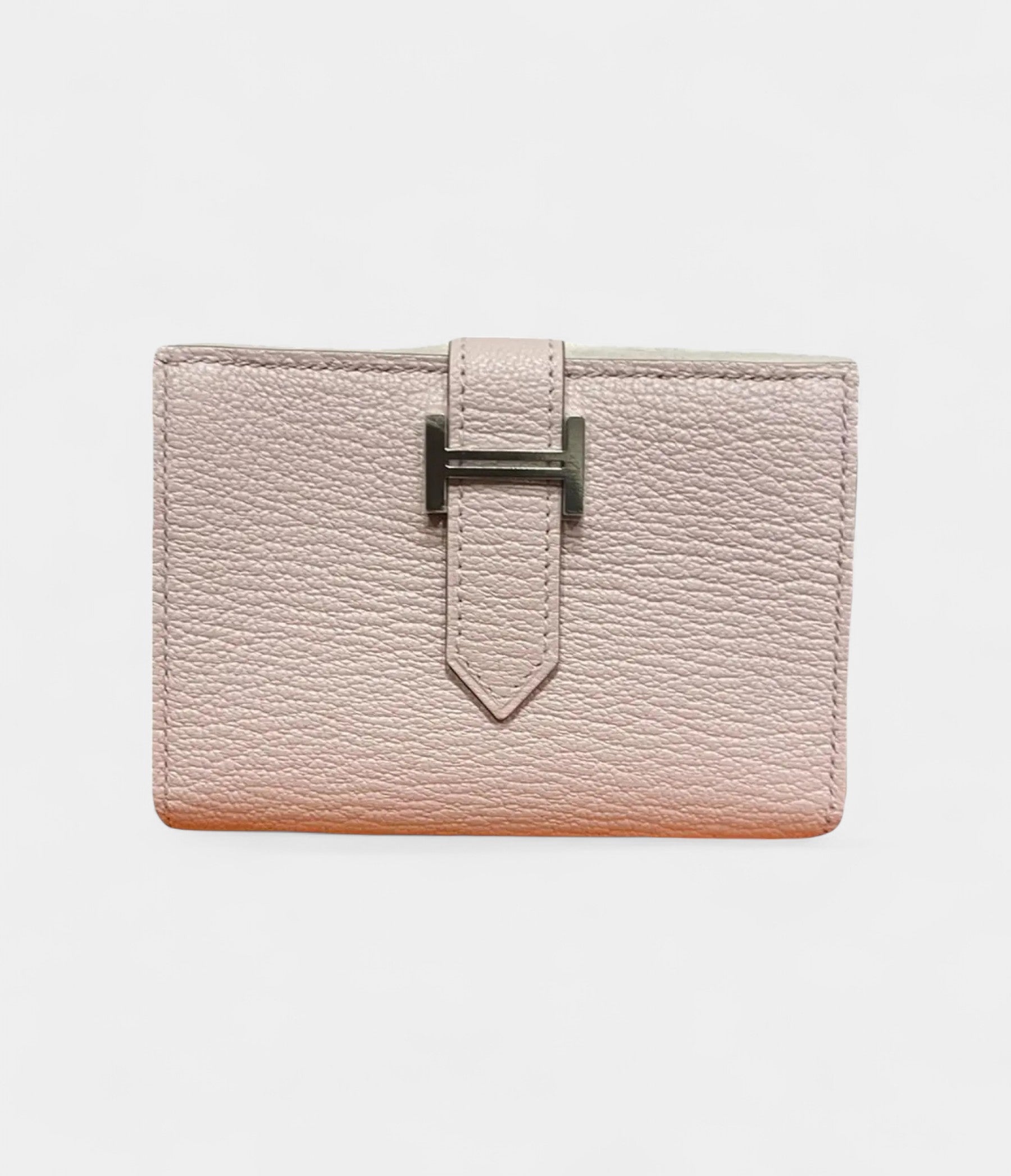Hermès Béarn Leather Wallet in Pink Soft Sophistication with Signature Detail