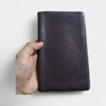 Hermès Béarn Leather Wallet in Purple Bold Elegance Signature Silhouette