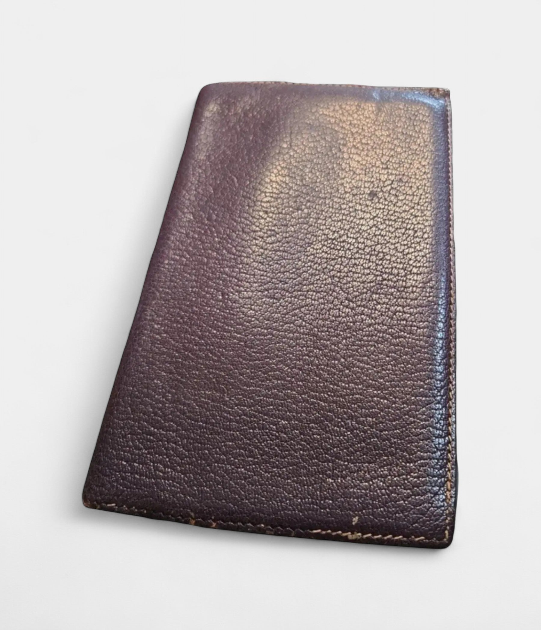 Hermès Béarn Leather Wallet in Purple Bold Elegance Signature Silhouette