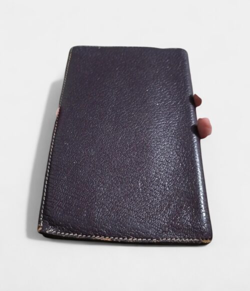 Hermès Béarn Leather Wallet in Purple Bold Elegance Signature Silhouette