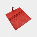 Hermès Béarn Leather Wallet in Red Bold Elegance Classic Silhouette