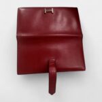 Hermès Béarn Leather Wallet in Red Bold Sophistication Classic Form