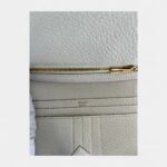 Hermès Béarn Leather Wallet in White Minimalist Luxury Timeless Silhouette