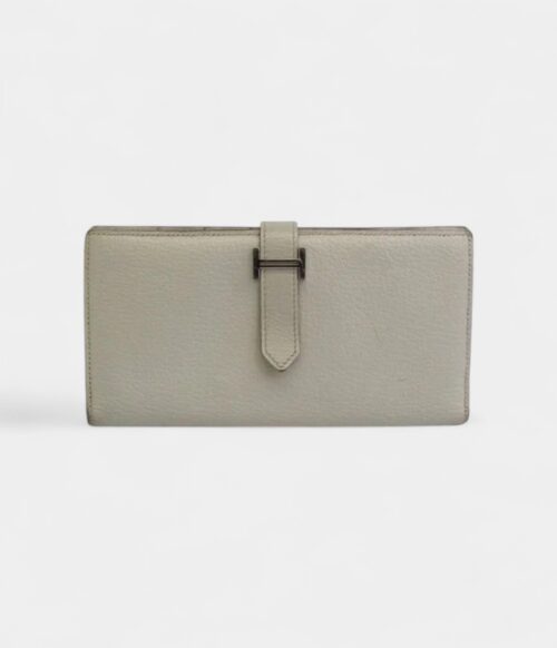 Hermès Béarn Leather Wallet in White Pure Elegance Timeless Form