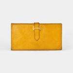 Hermès Béarn Leather Wallet in Yellow Bright Sophistication Classic Form