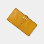 Hermès Béarn Leather Wallet in Yellow Bright Sophistication Classic Form
