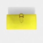 Hermès Béarn Leather Wallet in Yellow Radiant Elegance Classic Form