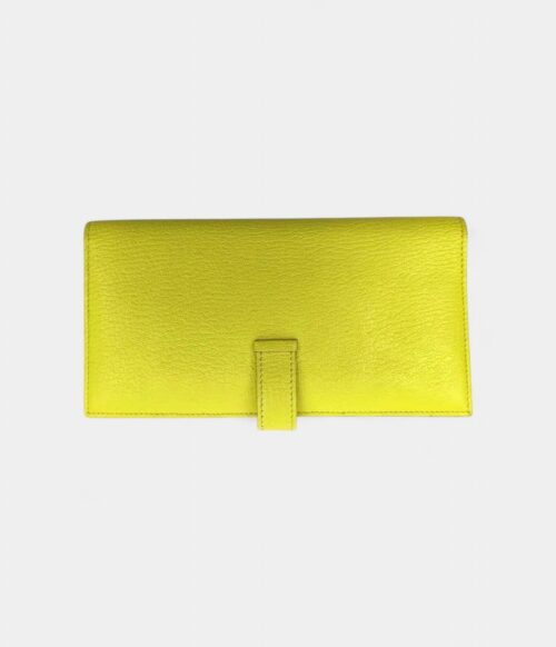 Hermès Béarn Leather Wallet in Yellow Radiant Elegance Classic Form