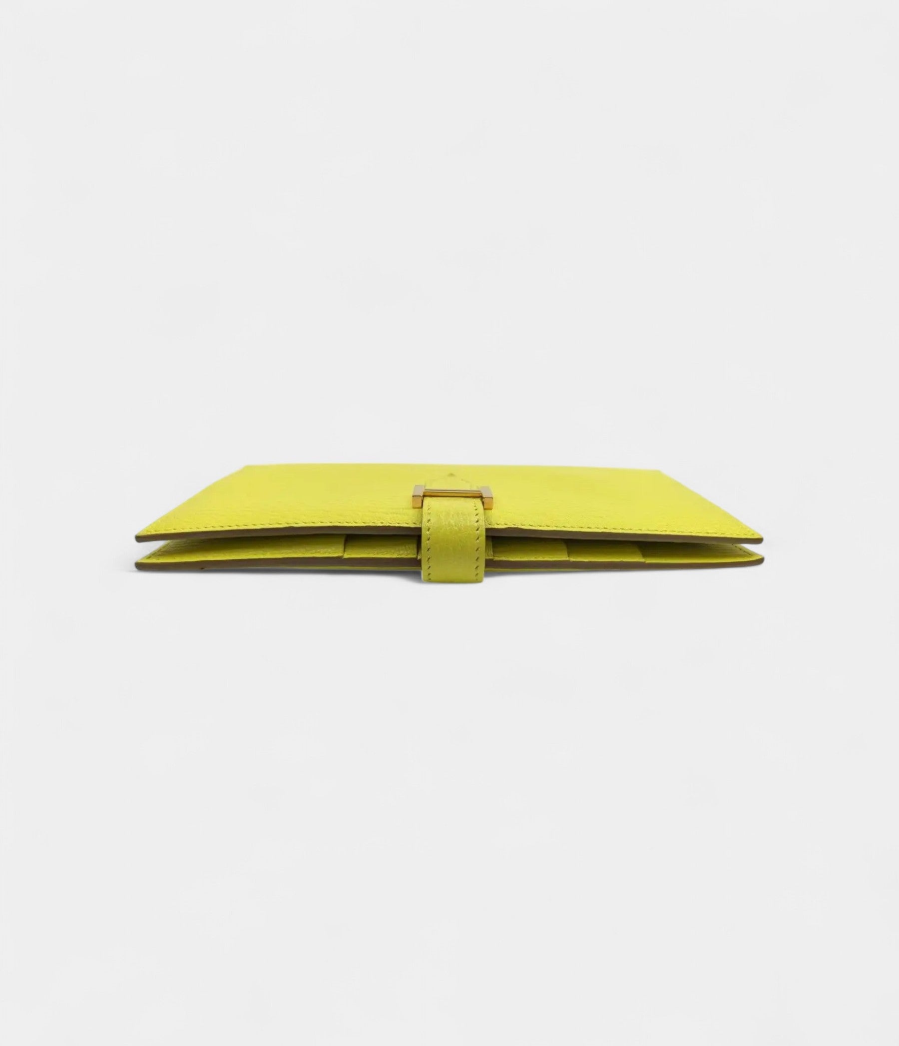 Hermès Béarn Leather Wallet in Yellow Radiant Elegance Classic Form