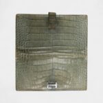 Hermès Béarn Wallet in Green Alligator Leather