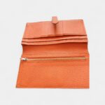 Hermès Béarn Wallet in Orange Leather Expression of Elegance