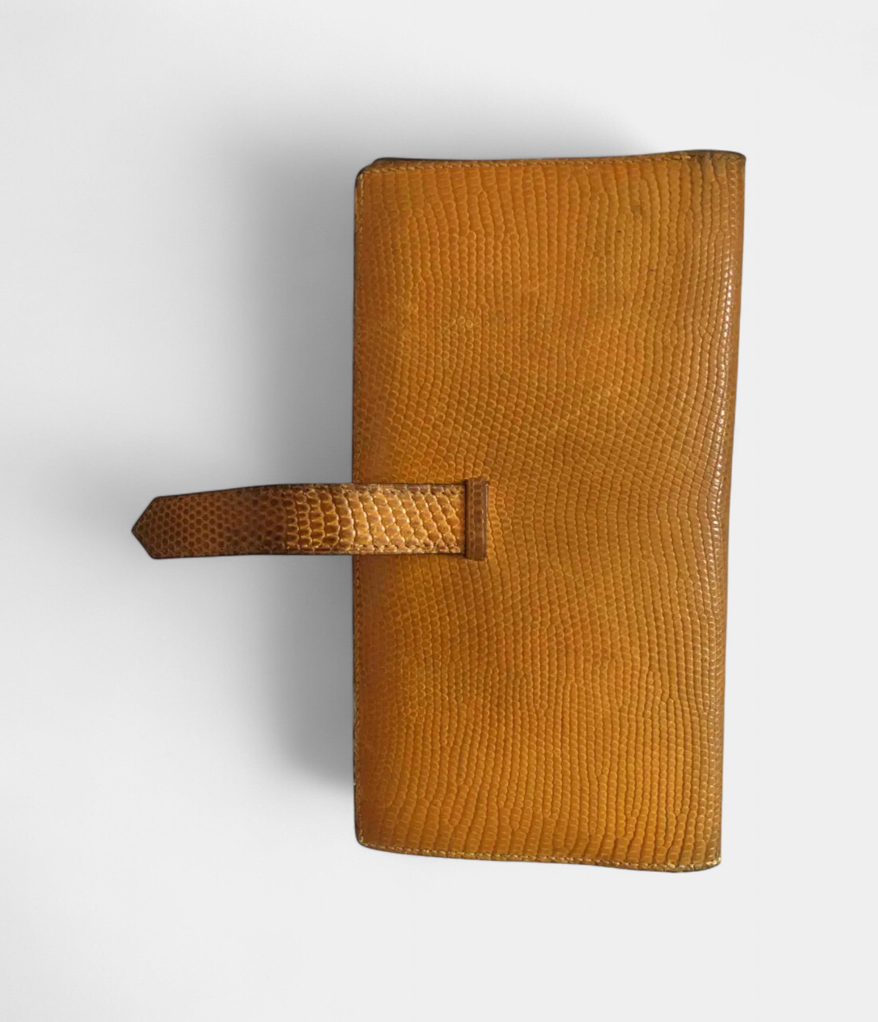 HermesBearnWalletinOrangeLizardLeather_2.jpg Hermès Béarn Wallet in Orange Lizard Leather