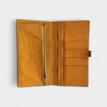 Hermès Béarn Wallet in Orange Lizard Leather