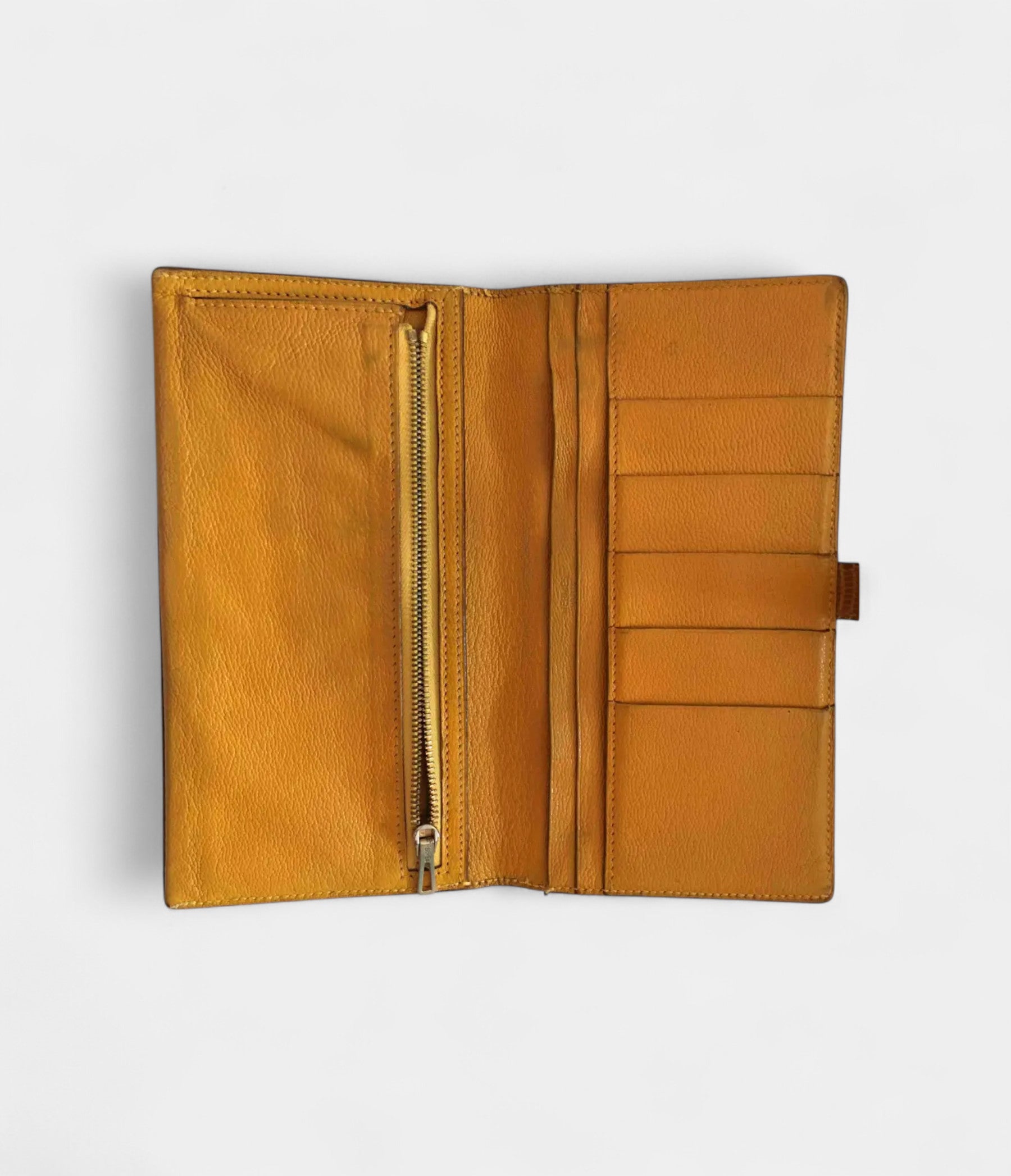 HermesBearnWalletinOrangeLizardLeather_3.jpg Hermès Béarn Wallet in Orange Lizard Leather