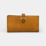 Hermès Béarn Wallet in Orange Lizard Leather