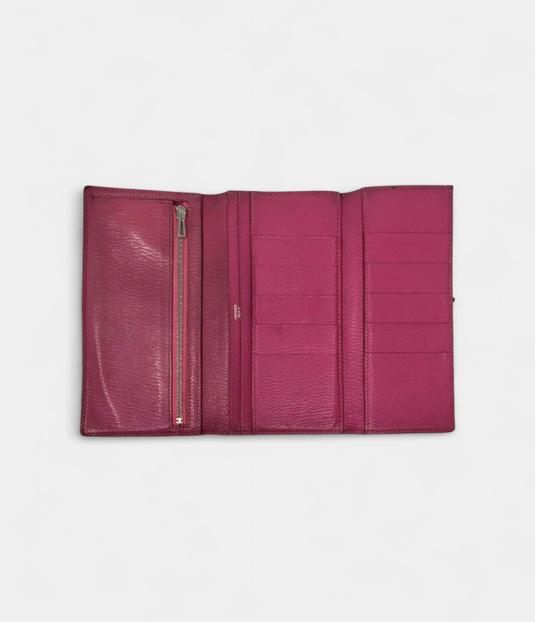 HermesBearnWalletinPinkLeather_1.jpg Hermès Béarn Wallet in Pink Leather
