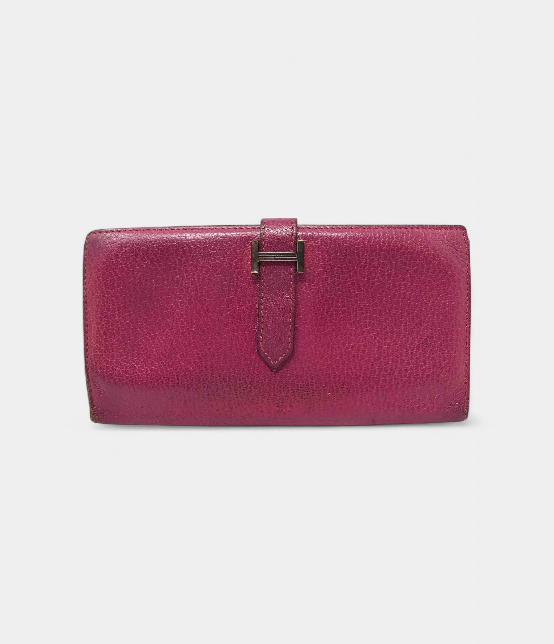 Hermès Béarn Wallet in Pink Leather