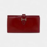 Hermès Béarn Wallet in Red Leather