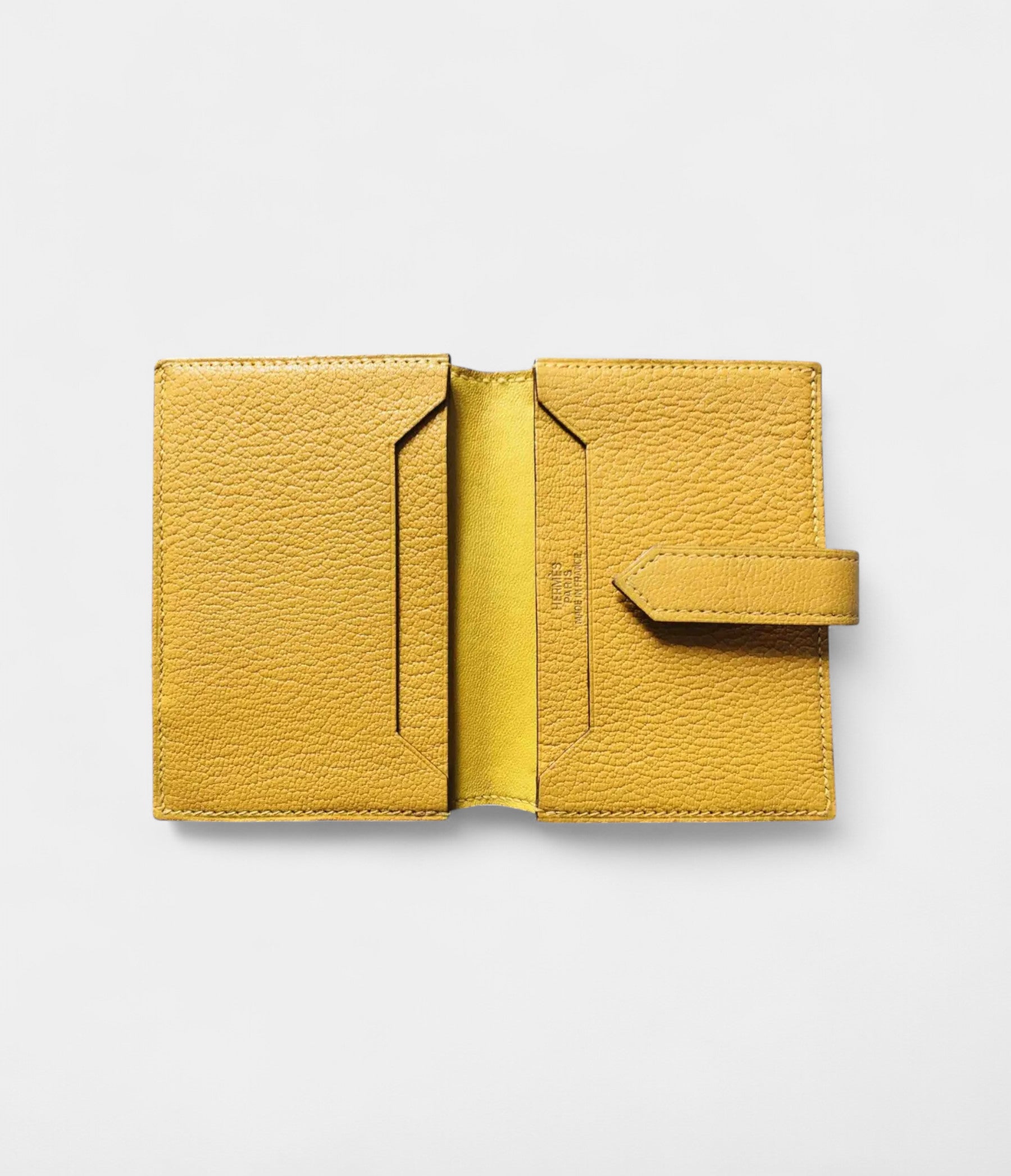 Hermès Béarn Wallet in Yellow Leather
