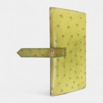 Hermès Béarn Wallet in Yellow Ostrich Leather