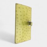Hermès Béarn Wallet in Yellow Ostrich Leather
