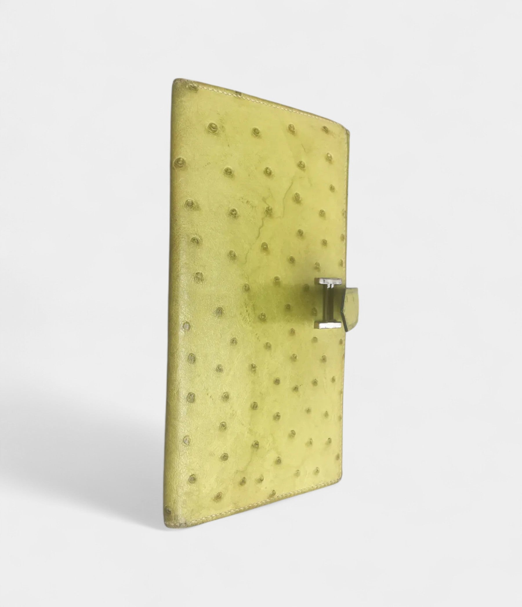 Hermès Béarn Wallet in Yellow Ostrich Leather