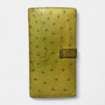 Hermès Béarn Wallet in Yellow Ostrich Leather