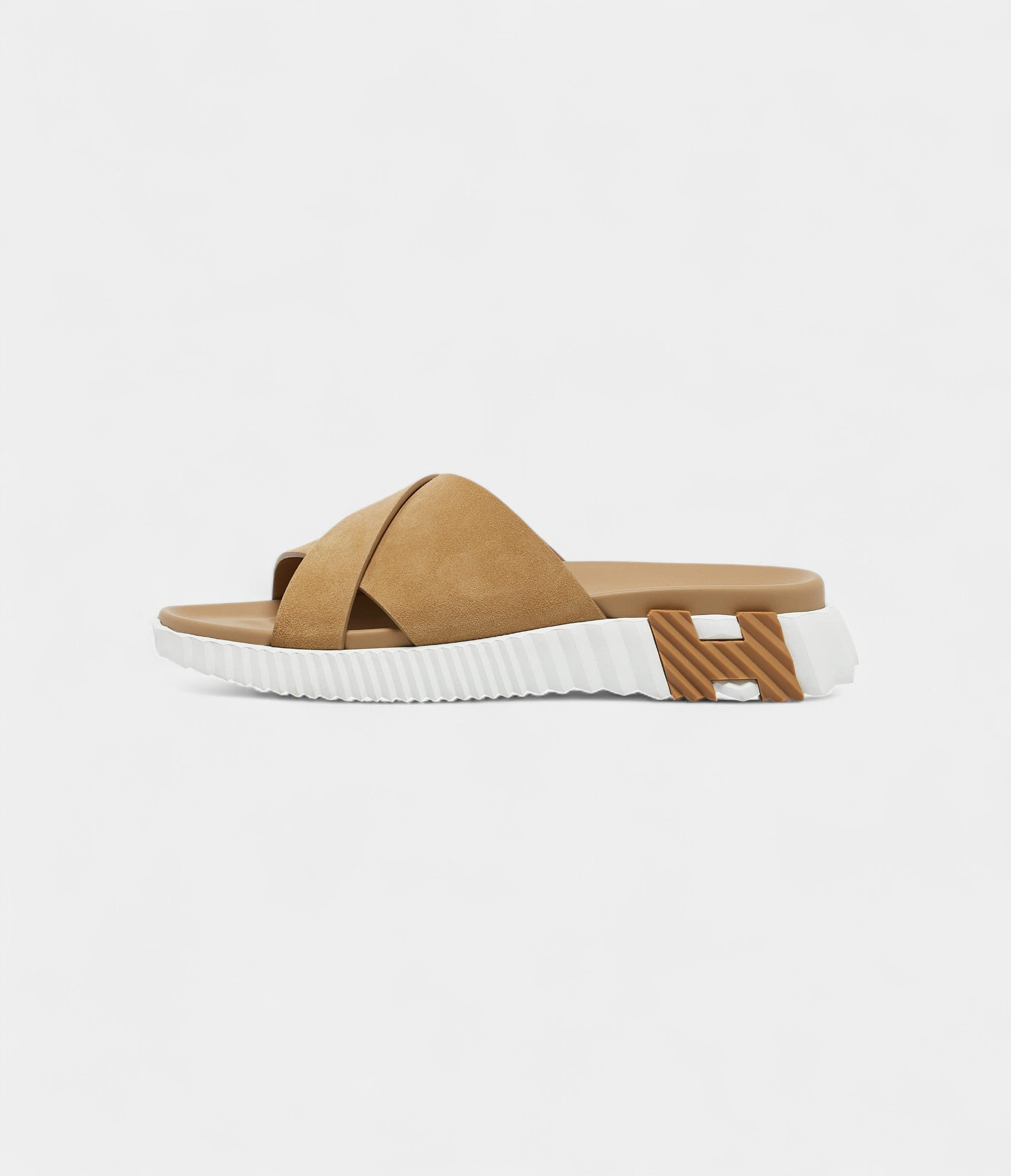Hermès Beige Suede Infra Sandals 44 EU
