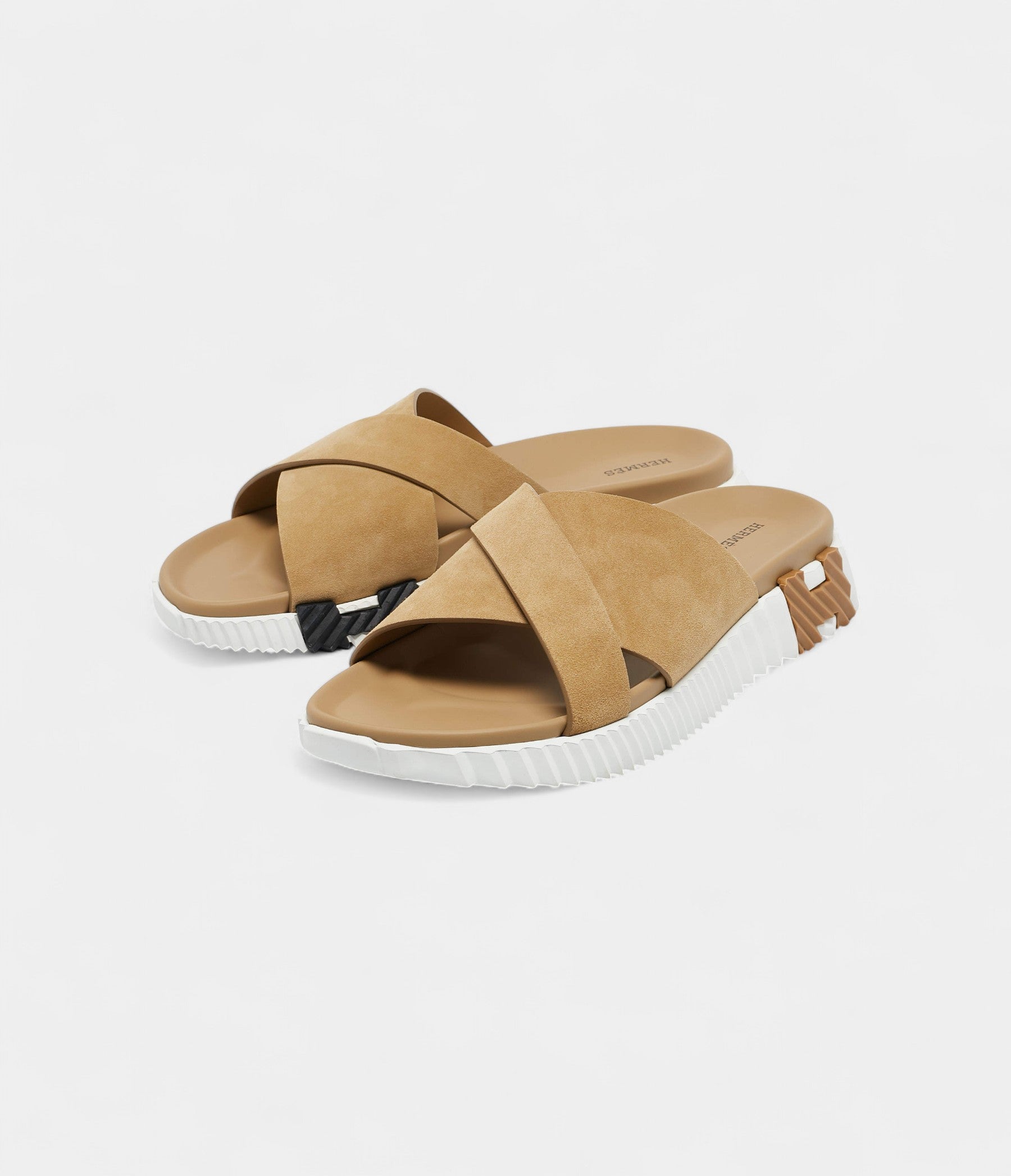 Hermès Beige Suede Infra Sandals 44 EU