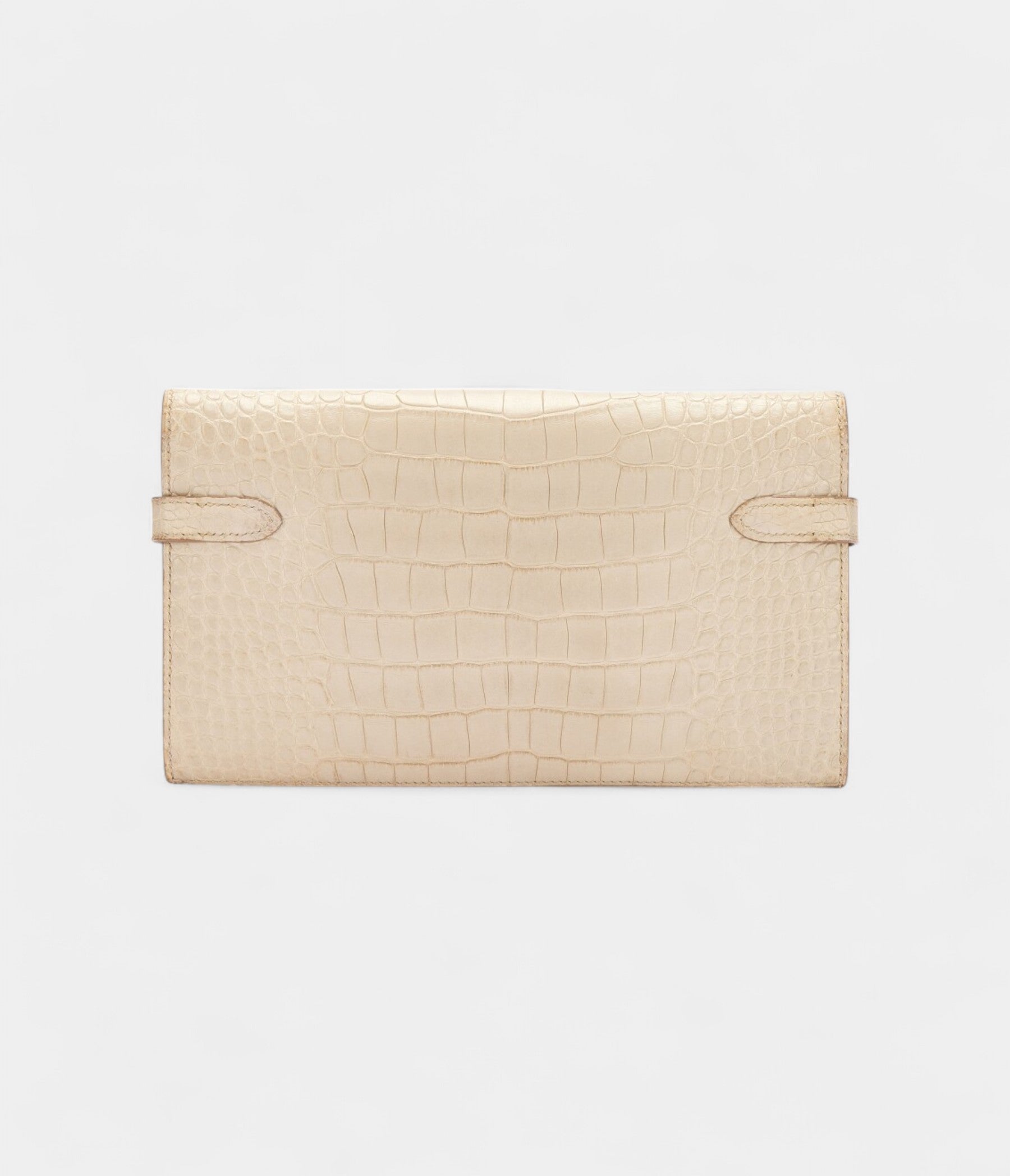 HermesBetonMatteAlligatorKellyWalletPalladiumHardware_2.jpg Hermès Beton Matte Alligator Kelly Wallet Palladium Hardware