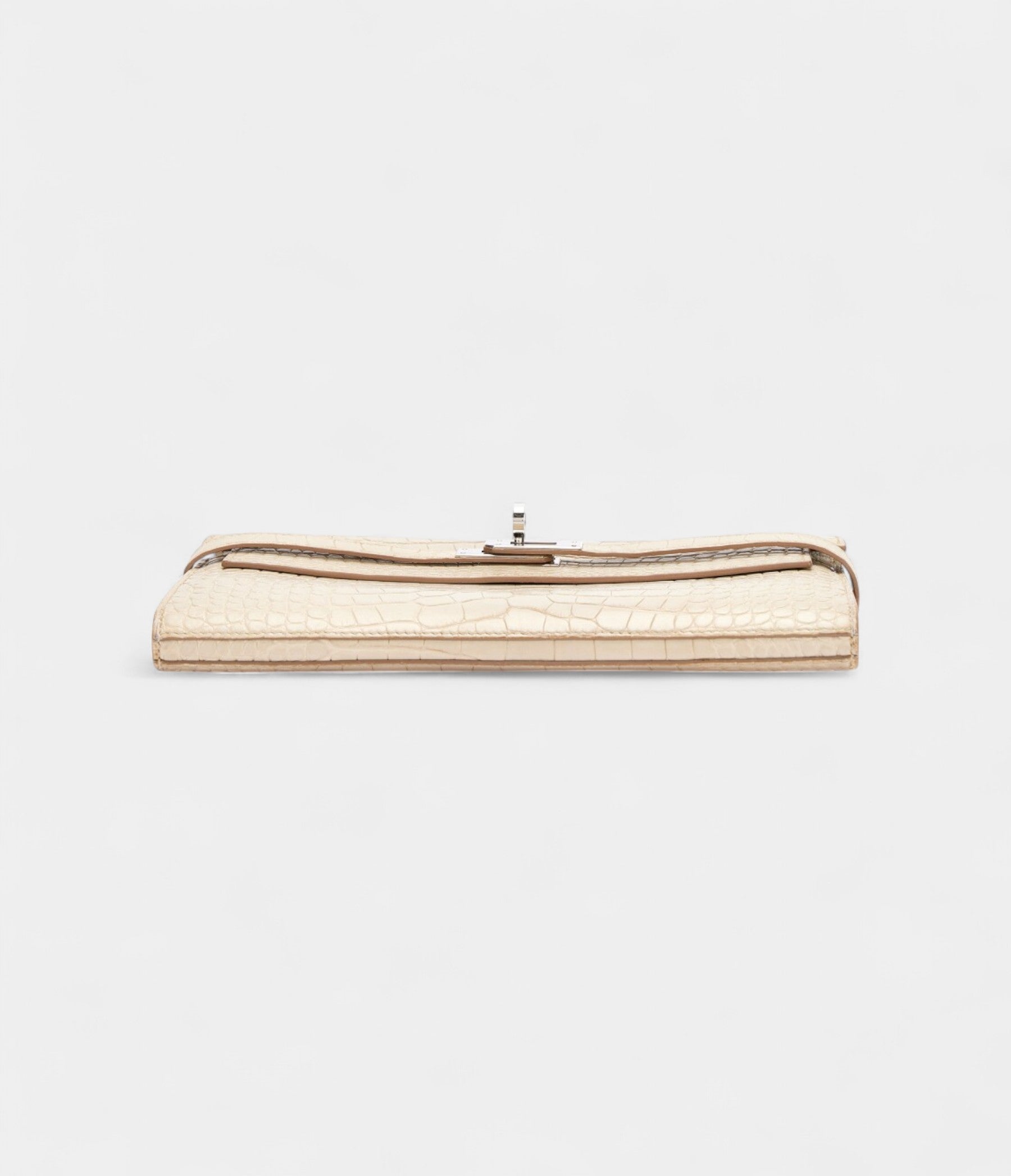 HermesBetonMatteAlligatorKellyWalletPalladiumHardware_3.jpg Hermès Beton Matte Alligator Kelly Wallet Palladium Hardware