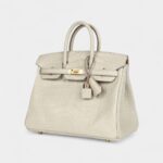 Hermès Birkin 25 Beton Matte Alligator Gold Hardware