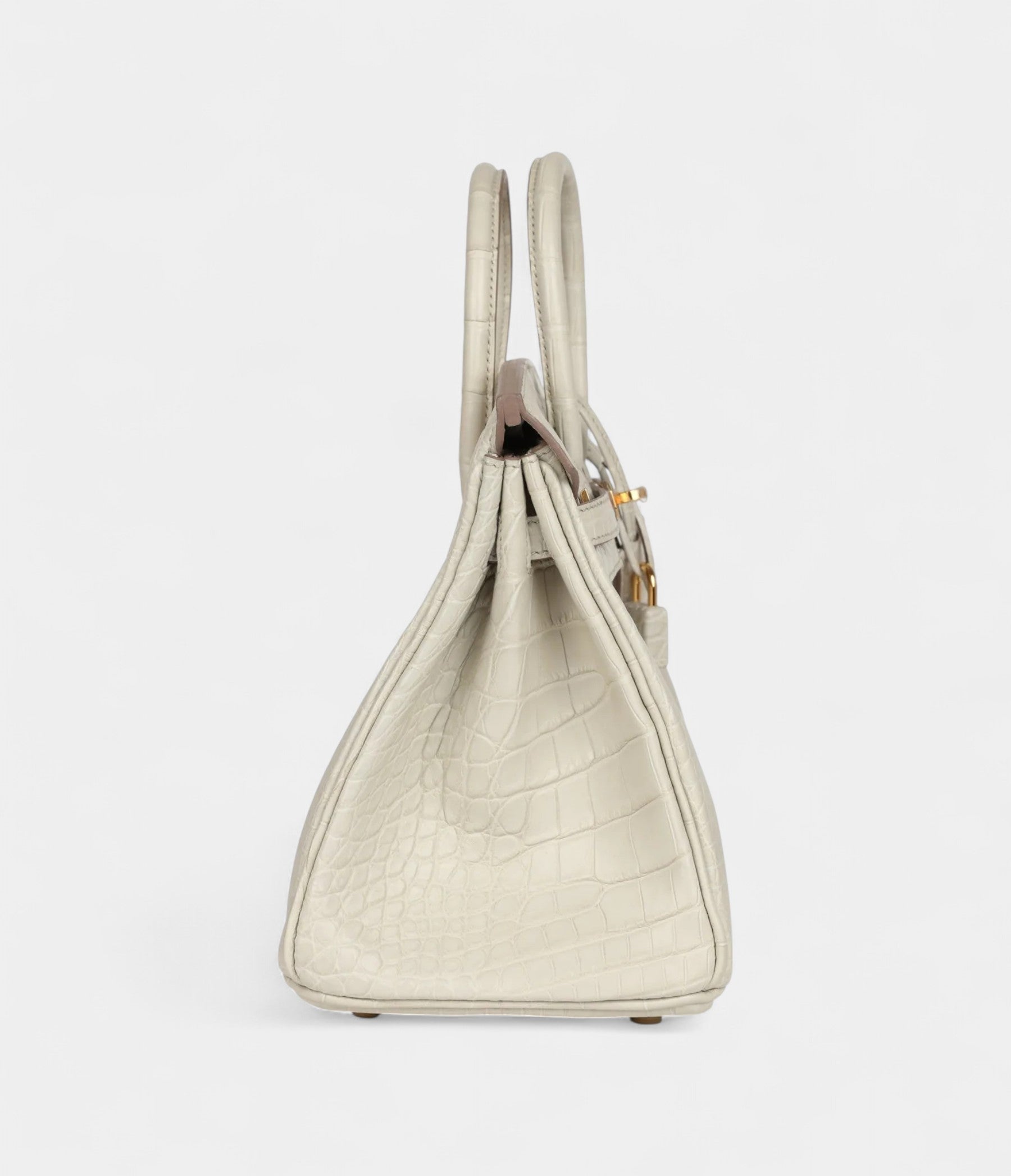 Hermès Birkin 25 Beton Matte Alligator Gold Hardware