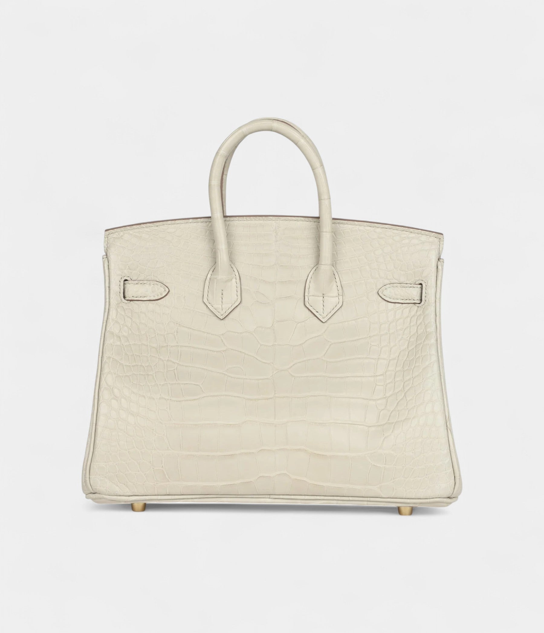Hermès Birkin 25 Beton Matte Alligator Gold Hardware