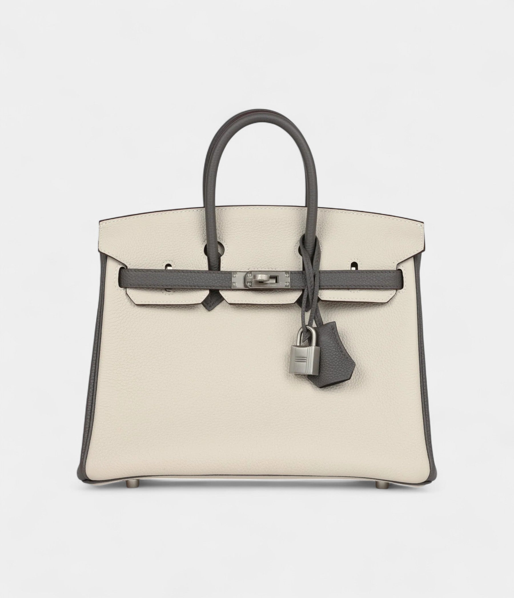 Hermès Birkin 25 Beton and Etain Togo Brushed Palladium Hardware