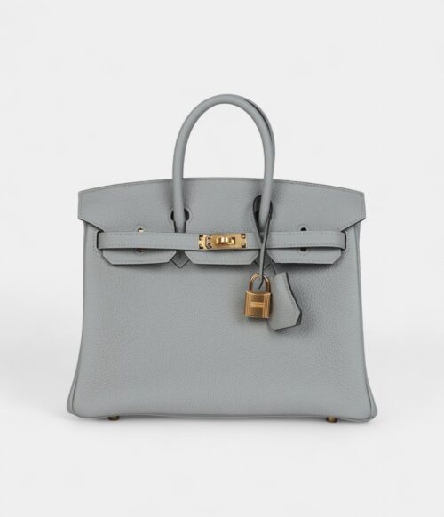 Hermès Birkin 25 Bleu Glacier Togo Gold Hardware