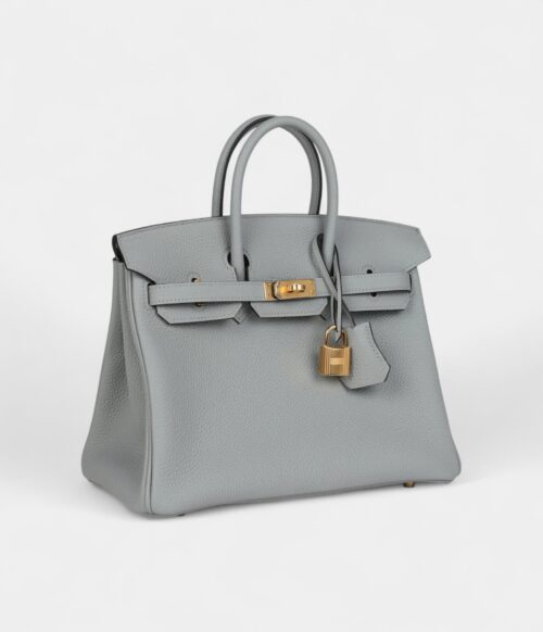 Hermès Birkin 25 Bleu Glacier Togo Gold Hardware