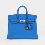 Hermès Birkin 25 Bleu Hydra Togo Gold Hardware