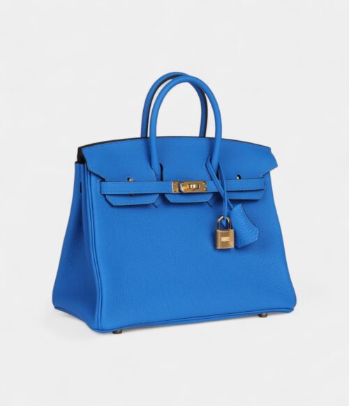 Hermès Birkin 25 Bleu Hydra Togo Gold Hardware