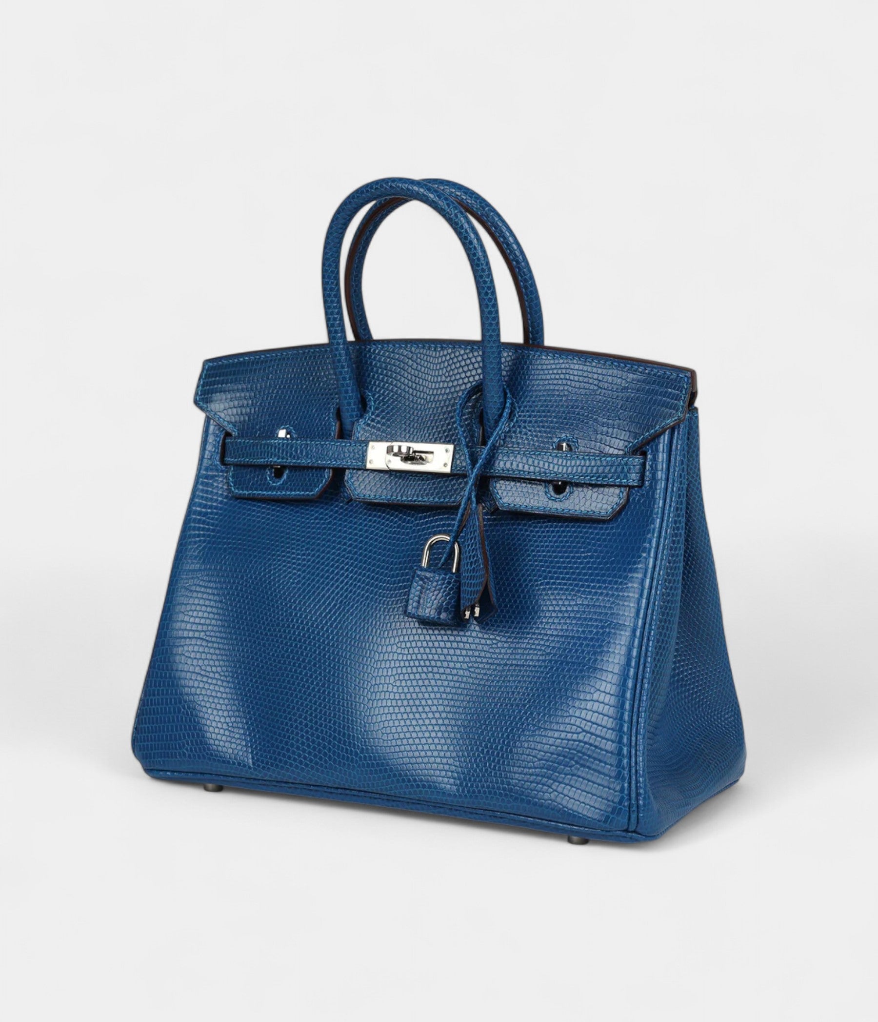 HermesBirkin25BleuIzmirVaranusNiloticusLizardPalladiumHardware_3.jpg Hermès Birkin 25 Bleu Izmir Varanus Niloticus Lizard Palladium Hardware