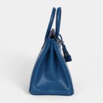 Hermès Birkin 25 Bleu Izmir Varanus Niloticus Lizard Palladium Hardware