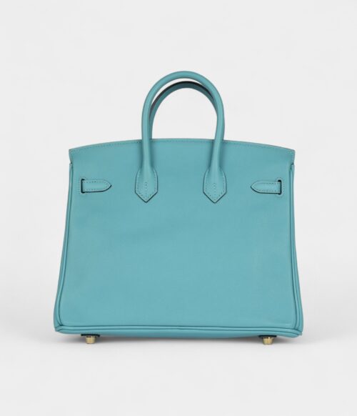 Hermès Birkin 25 Bleu Saint Cyr Swift Gold Hardware