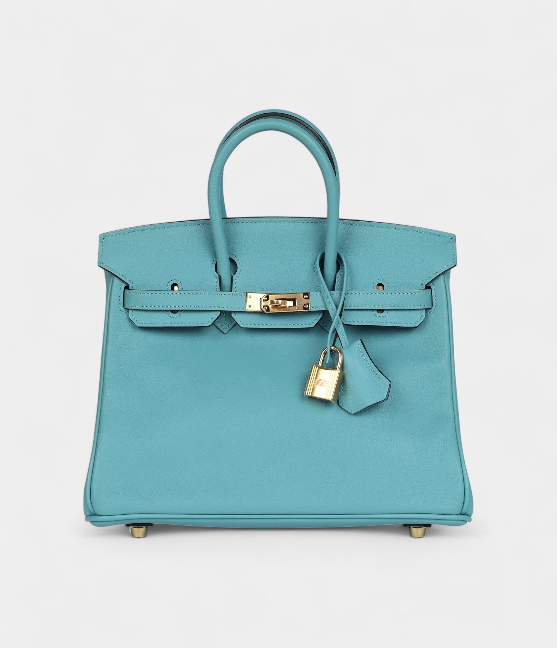 Hermès Birkin 25 Bleu Saint Cyr Swift Gold Hardware