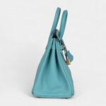 Hermès Birkin 25 Bleu Saint Cyr Swift Gold Hardware