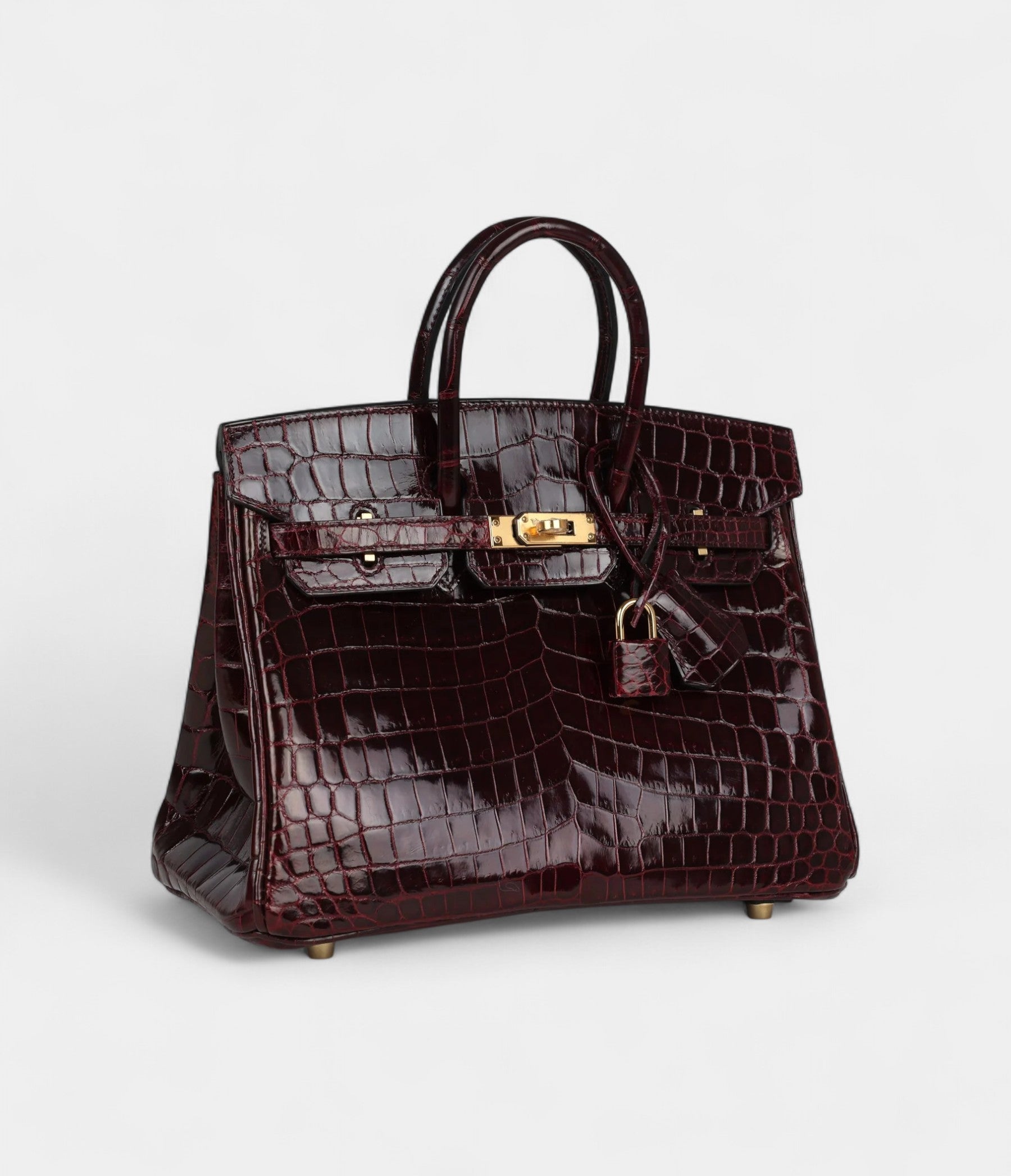 HermesBirkin25BordeauxShinyNiloticusCrocodileGoldHardware_3.jpg Hermès Birkin 25 Bordeaux Shiny Niloticus Crocodile Gold Hardware
