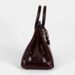 Hermès Birkin 25 Bordeaux Shiny Niloticus Crocodile Gold Hardware