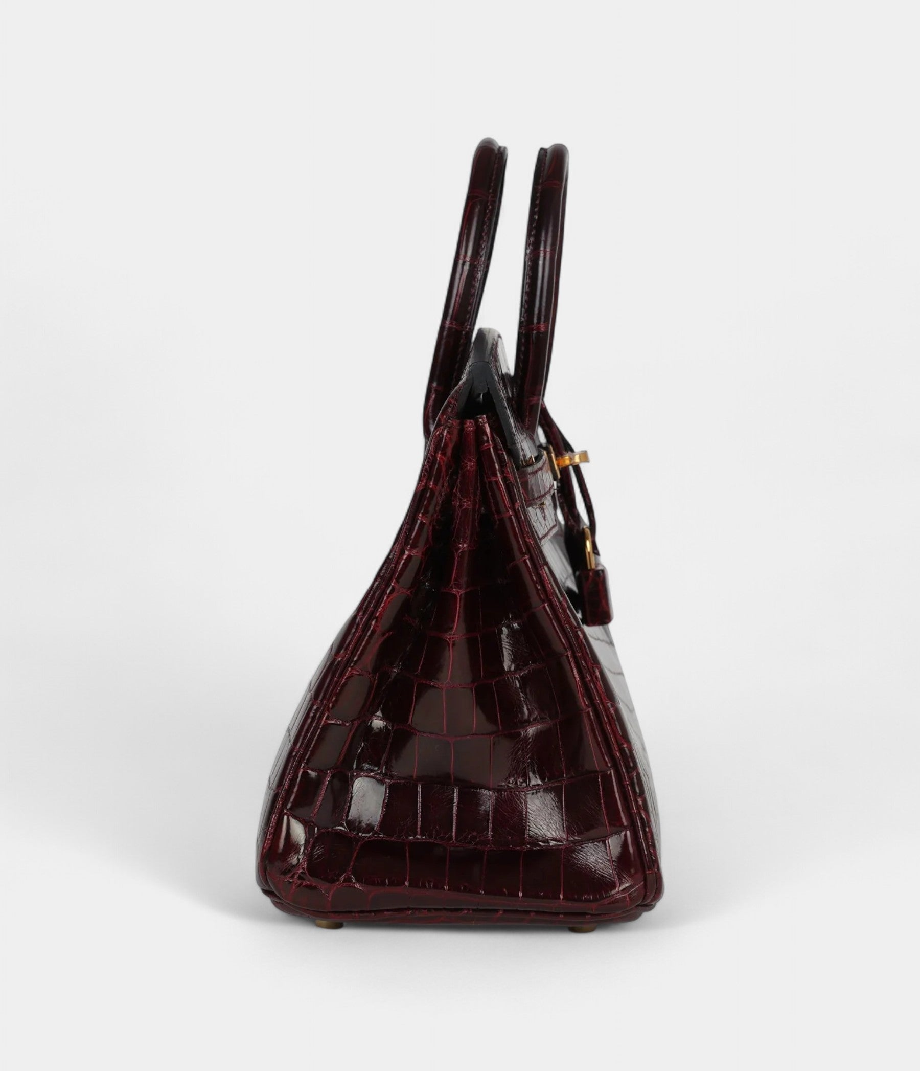 HermesBirkin25BordeauxShinyNiloticusCrocodileGoldHardware_4.jpg Hermès Birkin 25 Bordeaux Shiny Niloticus Crocodile Gold Hardware